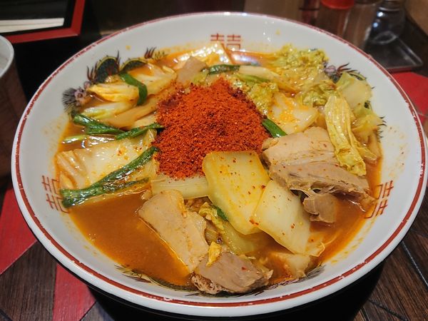 「限定 スタミナラーメン 辛増」@オールドラーメンショップ 逆流の写真