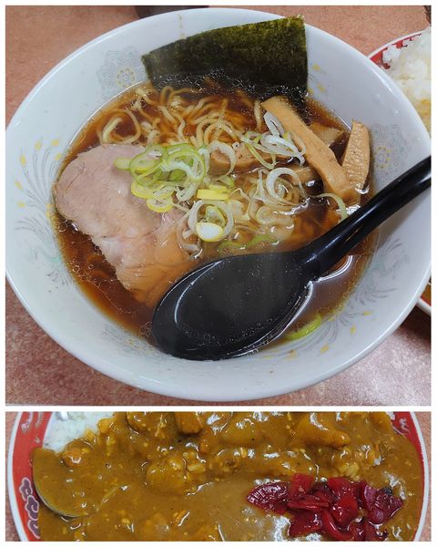 「カレーセット(1070円)」@てんこもりラーメンの写真