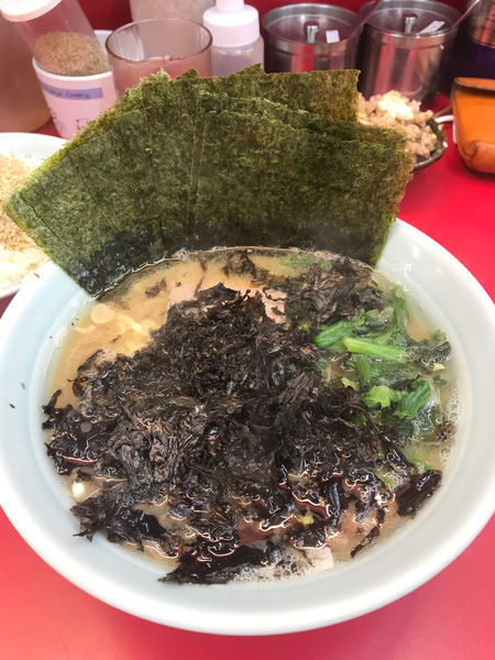 「岩海苔ラーメンノリ増し」@横浜ラーメン武蔵家 薬園台店の写真