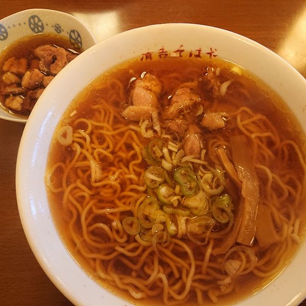 「中華大盛(550+130円)、肉盛り230円」@清吉そばや 本店の写真