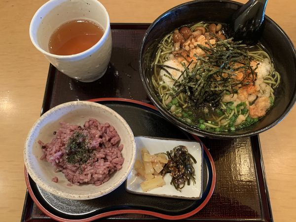 「茶そば781+五穀米154⁼935円」@武蔵利休の写真