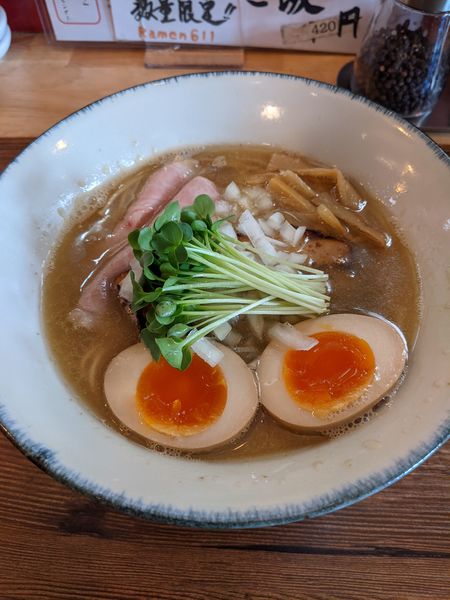 「特製淡麗白煮干し中華そば」@Ramen611の写真
