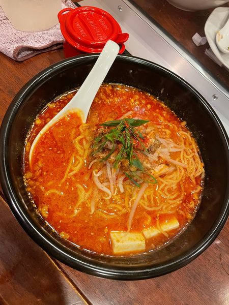 「真 坦々麺 中辛」@美食菜工房 蓮の写真