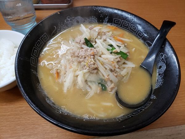 「味噌らーめん　小ライス(ランチ無料)」@ラーメン福屋 矢口店の写真