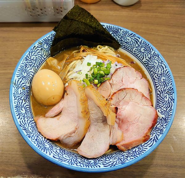 「特製極上濃厚煮干しそば（中盛）」@煮干しつけ麺 宮元の写真