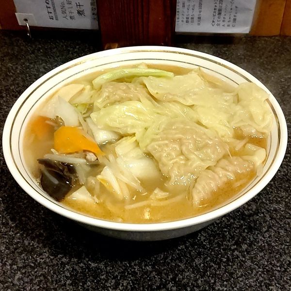 「タンメン+ワンタン」@魚だしラーメン 若竹の写真