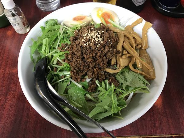 「汁なし坦々麺 1,000円 + クーポン味玉」@二代目めん家 味味の写真