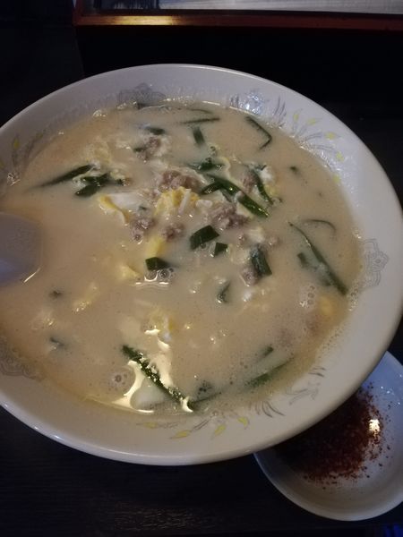 「白い辛麺(うどん麺)」@辛麺屋桝元 中央通店の写真