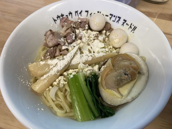 「潮まぜそば¥850+生ビール¥550」@Tokyo Bay Fisherman's noodleの写真