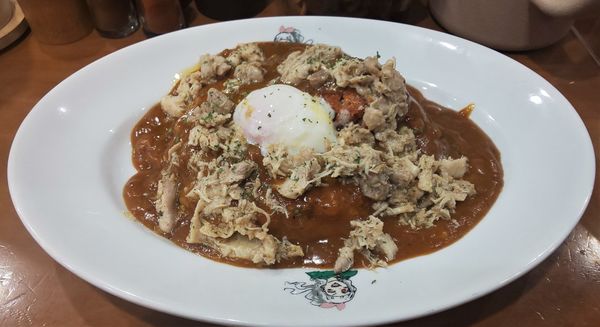 「ガリバタチキンカレー+温玉」@日乃屋カレー 秋葉原店の写真