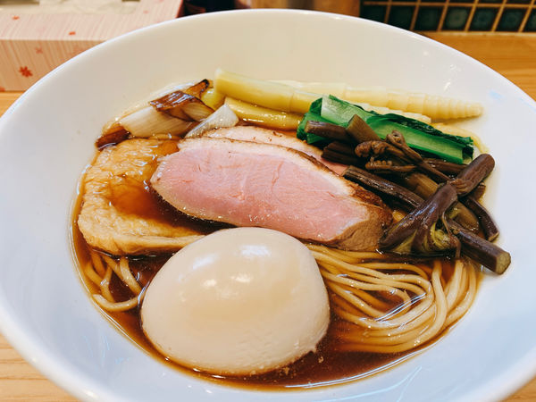 「もつけの年越山菜鴨南蛮そば 味玉付」@ほっこり中華そば もつけの写真