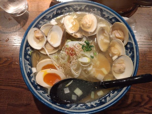 「はまぐりラーメン+味玉」@和風楽麺 四代目 ひのでやの写真
