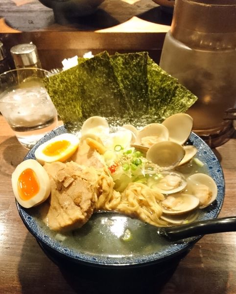 「はまぐりラーメン全部のせ 大盛」@和風楽麺 四代目 ひのでやの写真