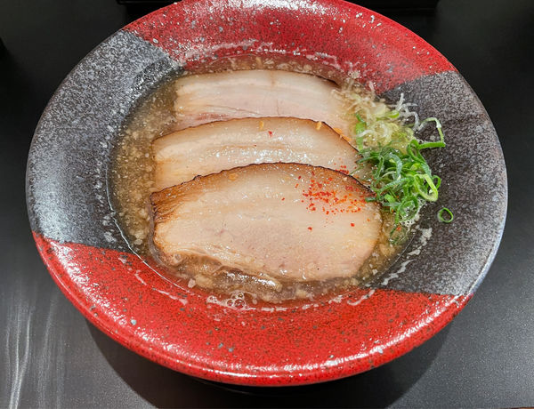 「豚そば790円＋チャーシュー250＋ホル唐セット330円」@豚そば まんてんの写真