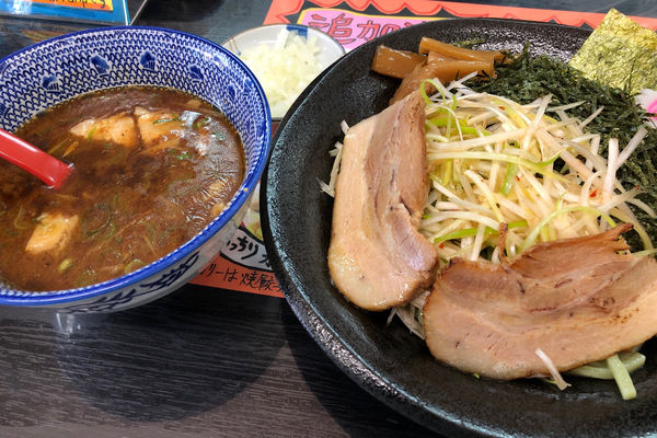 「ネギつけそば(小)900円」@麺屋こうきの写真