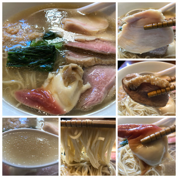 「【年末限定コラボ】ホッキ貝と鴨と牛の彩SOBA1500円」@麺屋 Hulu-luの写真