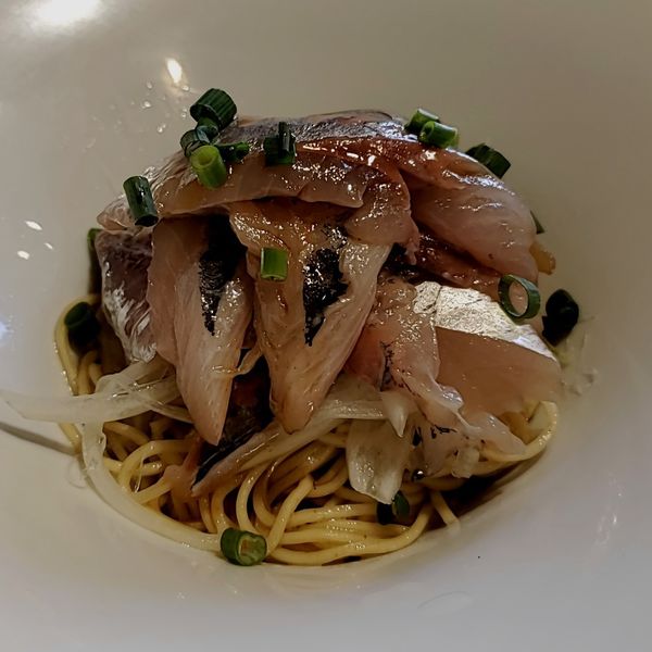 「アジそば&アジ丼」@寿製麺よしかわ 川越店の写真