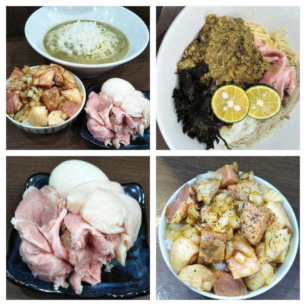 「【限定】濃厚煮干×牡蠣かけそば+SP和え玉+TP+肉ご飯」@Noodle&Spice curry 今日の1番の写真