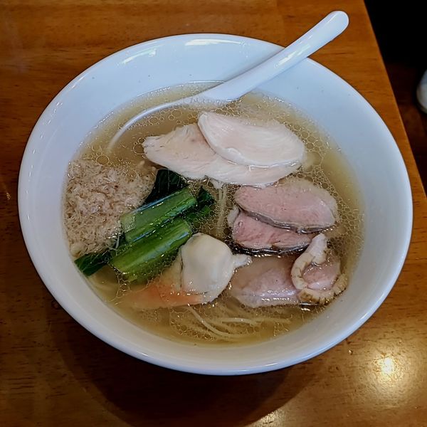 「【年末コラボ限定】ホッキ貝と鴨と牛のSOBA」@麺屋 Hulu-luの写真