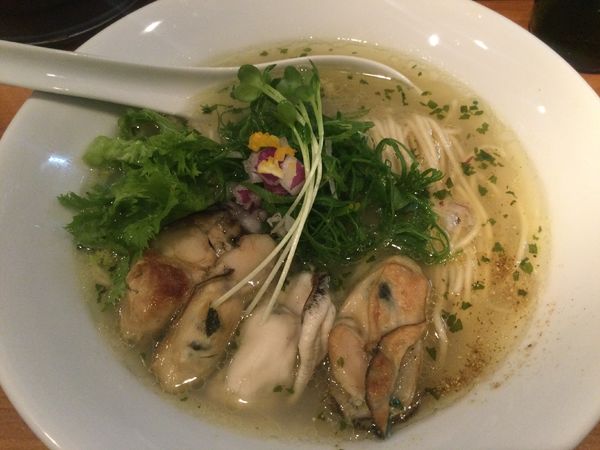 「ハートランド・小瓶→牡蠣SOBA(¥500+950)」@麺処 源玄の写真