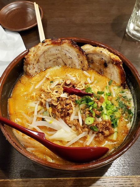 「山椒味噌らーめん　炙りチャーシュー2枚」@麺場 田所商店 松戸二十世紀が丘店の写真