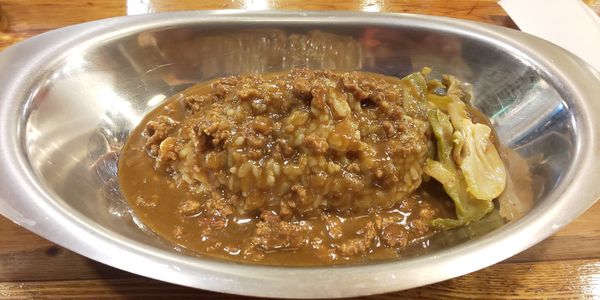 「セットのキーマカレー」@万世橋酒場 秋葉原本店の写真