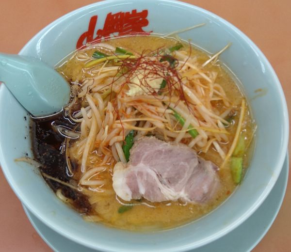 「特製もやし味噌ラーメン」@ラーメン山岡家 鷲宮店の写真
