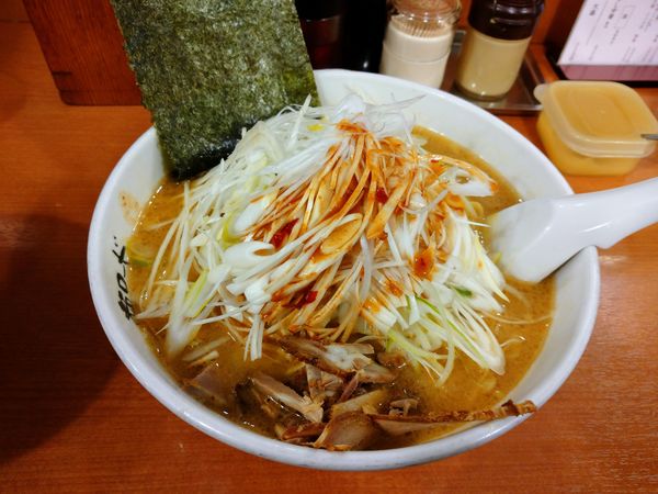 「ネギ味噌ラーメン（825円）＋半ライス（0円）」@麺ロード 大森店の写真