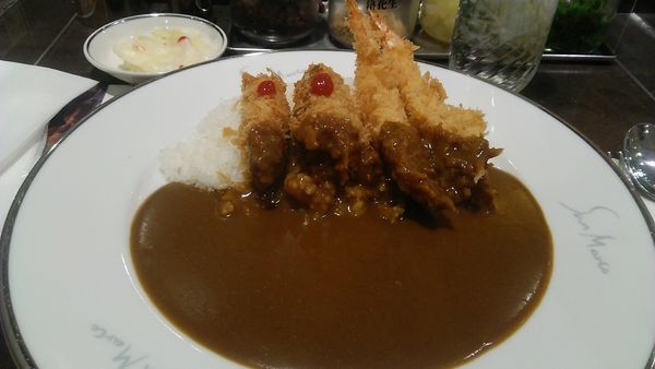「かきフライと海老フライカレー 970円」@カレーハウス サンマルコ 東武池袋店の写真