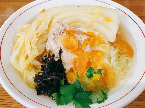 「白菜とトロロの旨煮SOBA〜カラスミがけ(ご飯割付き)〜」@㐂九家の写真