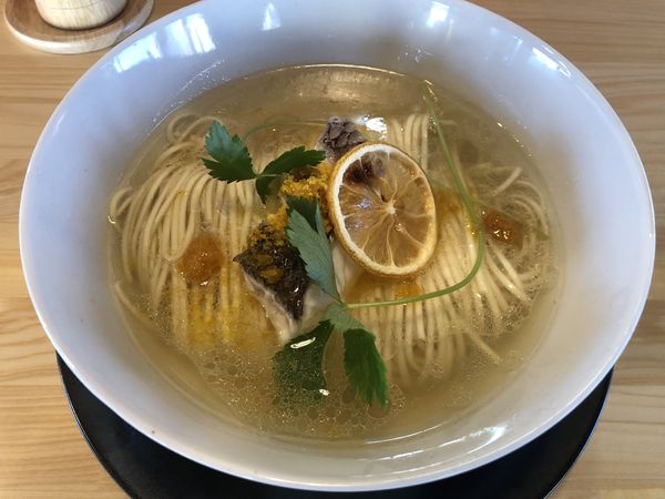 「鯛とカラスミの塩蕎麦」@中華蕎麦 鳴神食堂の写真