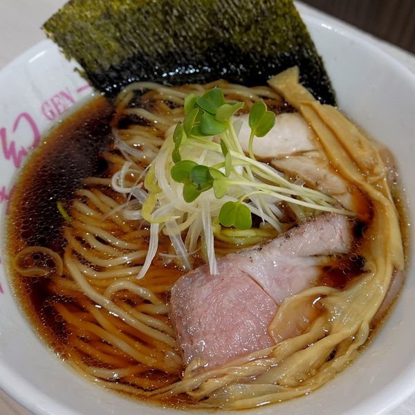 「木おけ生醤油そば 750円」@麺や 堂幻の写真