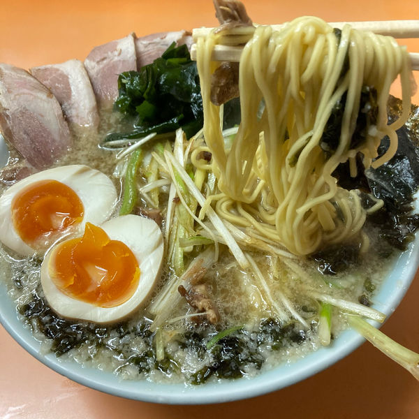 「岩のりネギチャーシュー＋味玉」@ラーメンショップ 大庭店の写真