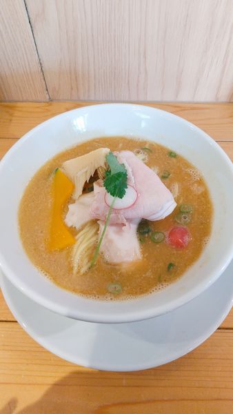 「鶏白湯みそSOBA」@銀座 篝 アトレ浦和店の写真