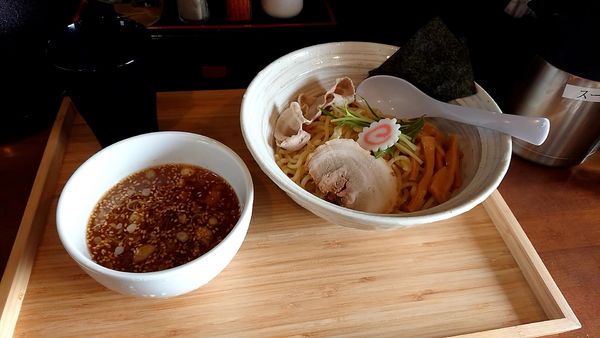 「煮干し柚子しおつけ麺(850円)」@らぁめん 麺彩家の写真