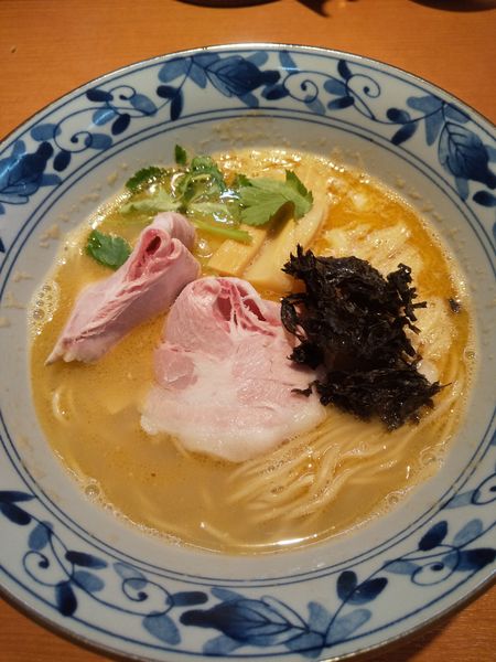 「【限定】鯛とオマールの潮SOBA900円ライス100円」@㐂九八 ～garage～の写真