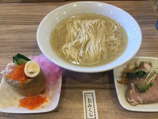 「【限定】貝そば+海鮮いなり(¥1,200+300)」@くじら食堂 nonowa東小金井店の写真