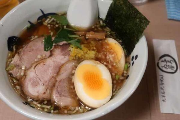 「ちゃーしゅうめん　1,000円＋双子の味玉　100円」@与ろゐ屋の写真