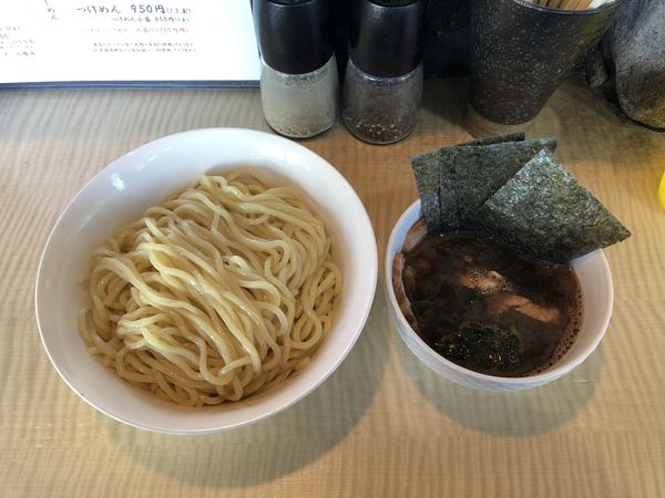 「濃かつお つけ麺大盛」@菜の写真