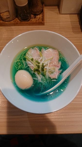 「鶏清湯青」@濃厚鶏出汁拉麺 吉法師 KIPPOSHIの写真