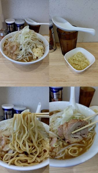 「『ラーメン+生姜(¥800+50)』をニンニクアブラで…」@ラーメン 他力也の写真