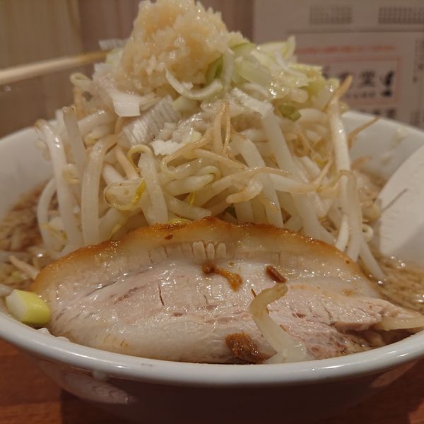 「鶴二郎(こってりニンニク)880円他」@鶴亀食堂の写真