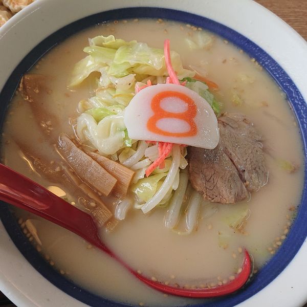 「Aセット1012円、唐揚げ他」@8番らーめん 新庄店の写真