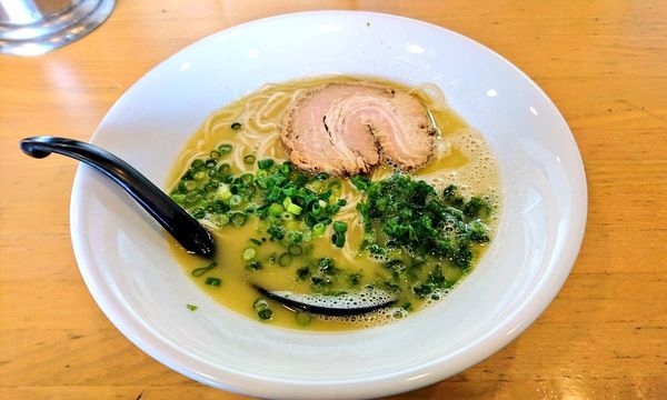 「鶏白湯 生からし(麺ハリガネ・味濃いめ)」@麺場 鶏源 TORIGEN 黄金町店の写真