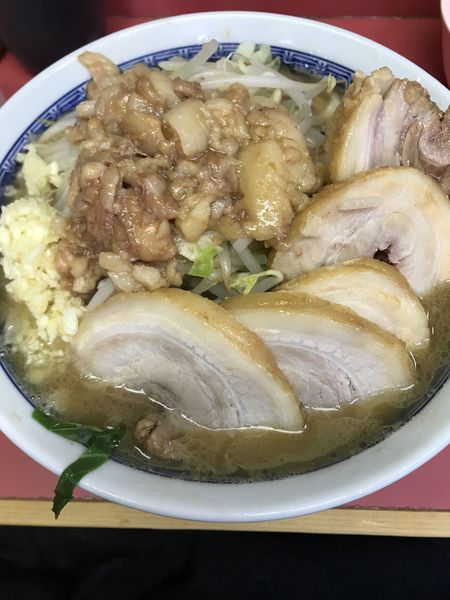 「小豚、少な目、ニンニク、アブラ」@ラーメン二郎 桜台駅前店の写真