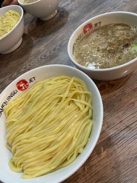 「鶏煮込みつけ麺」@ラーメン人生 JET600の写真