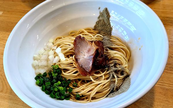 「ニボ和え玉」@つけめん・まぜそば むじゃきの写真