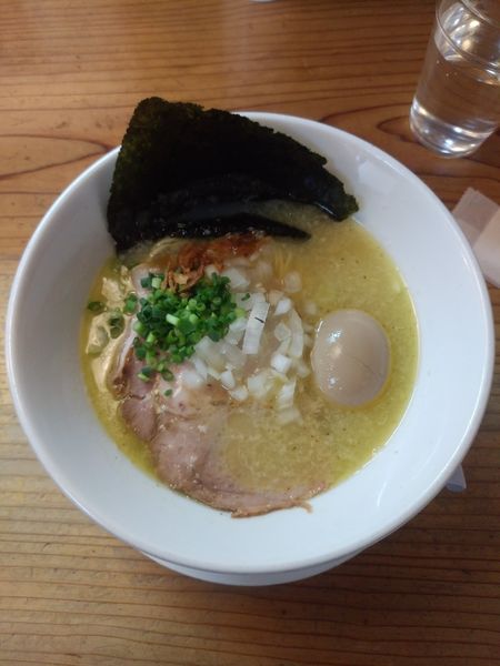 「濃厚塩+味玉+のり」@麺蔵 あつおの写真