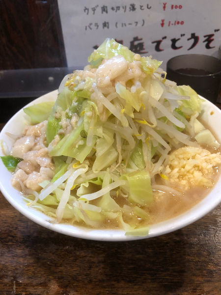 「ラーメン小、全マシ」@麺屋 鳳の写真