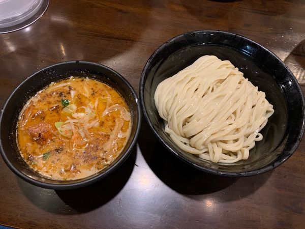 「海老香味つけ麺¥950 (大盛同額)+リゾットセット¥170」@麺や 蒼 AOIの写真